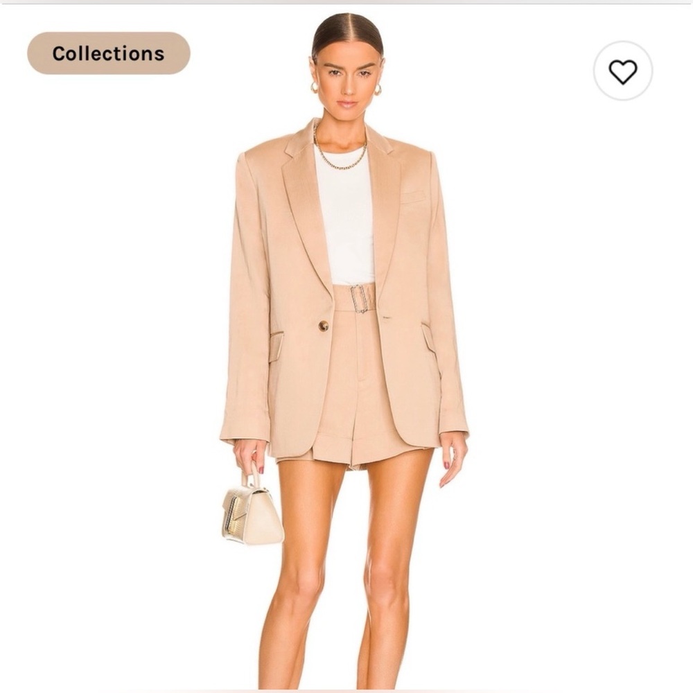A.L.C. Oversized Blazer – Camel/Tan – Structured Shoulders